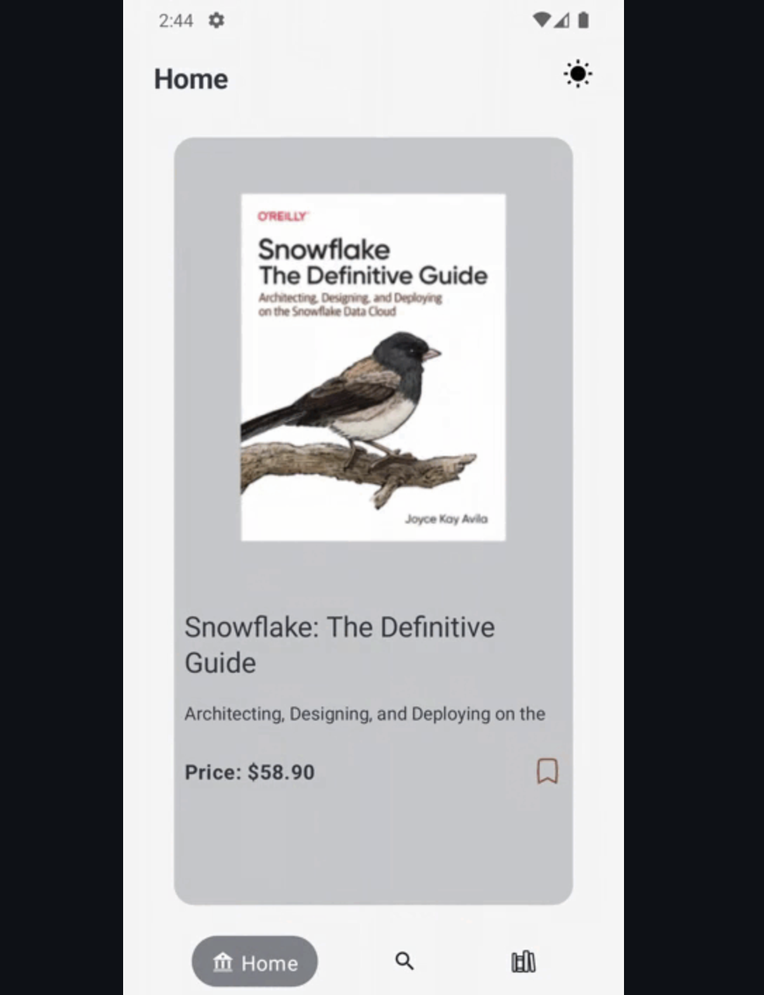 Book Application Screenshot