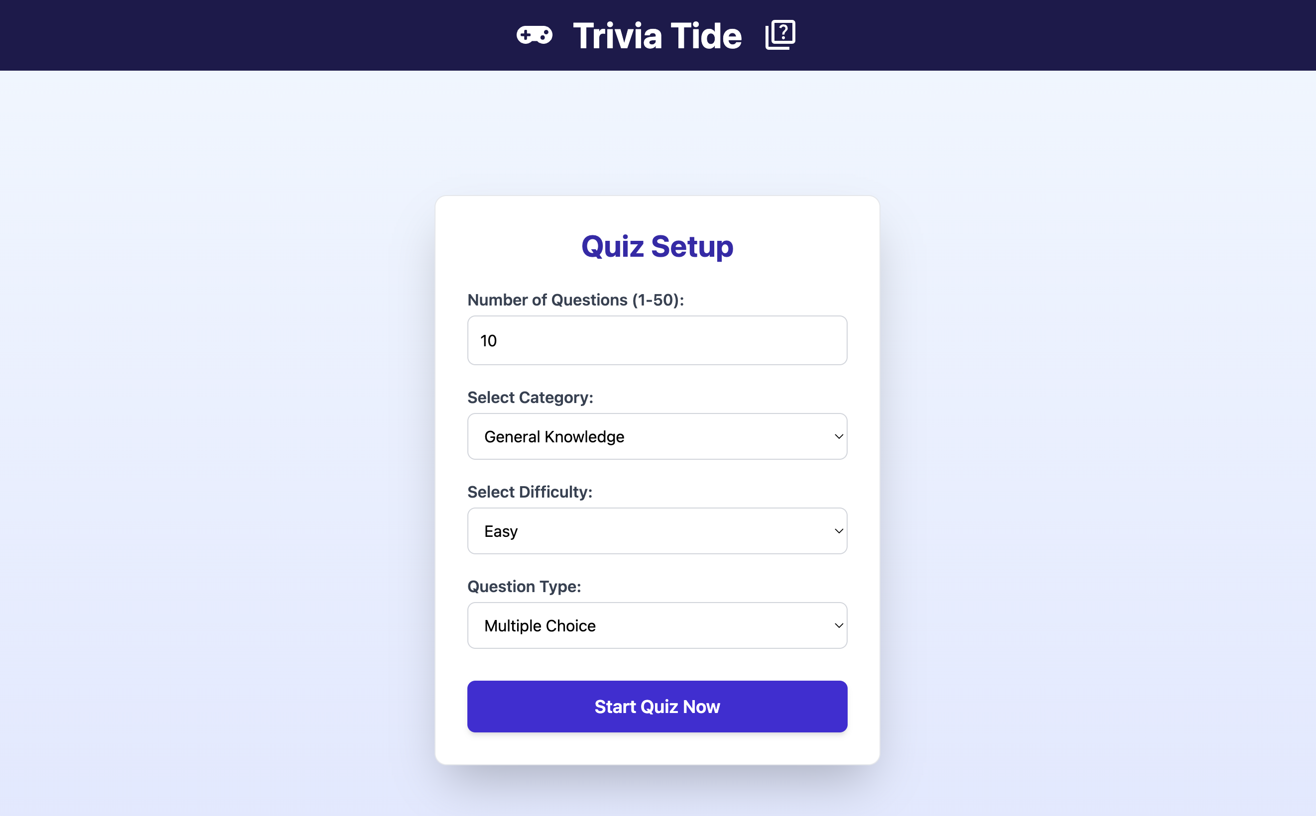trivia-tide Screenshot